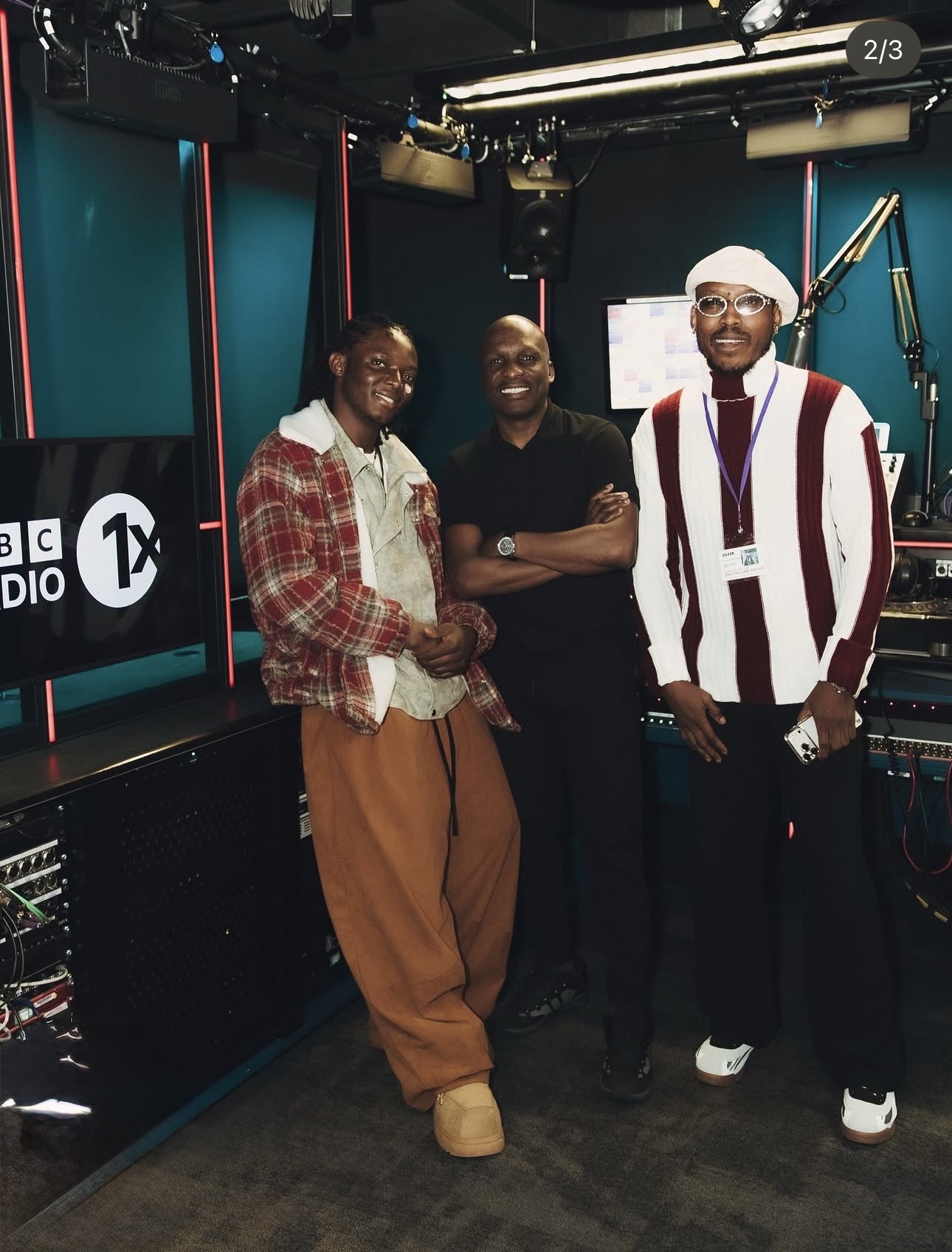 Chella in the BBC 1Xtra studio